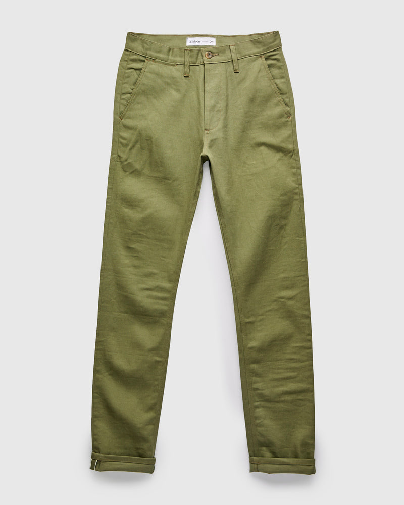 CH-55x 12oz Selvedge Chino in Olive