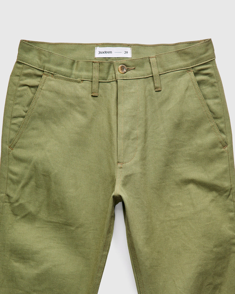 CH-55x 12oz Selvedge Chino in Olive