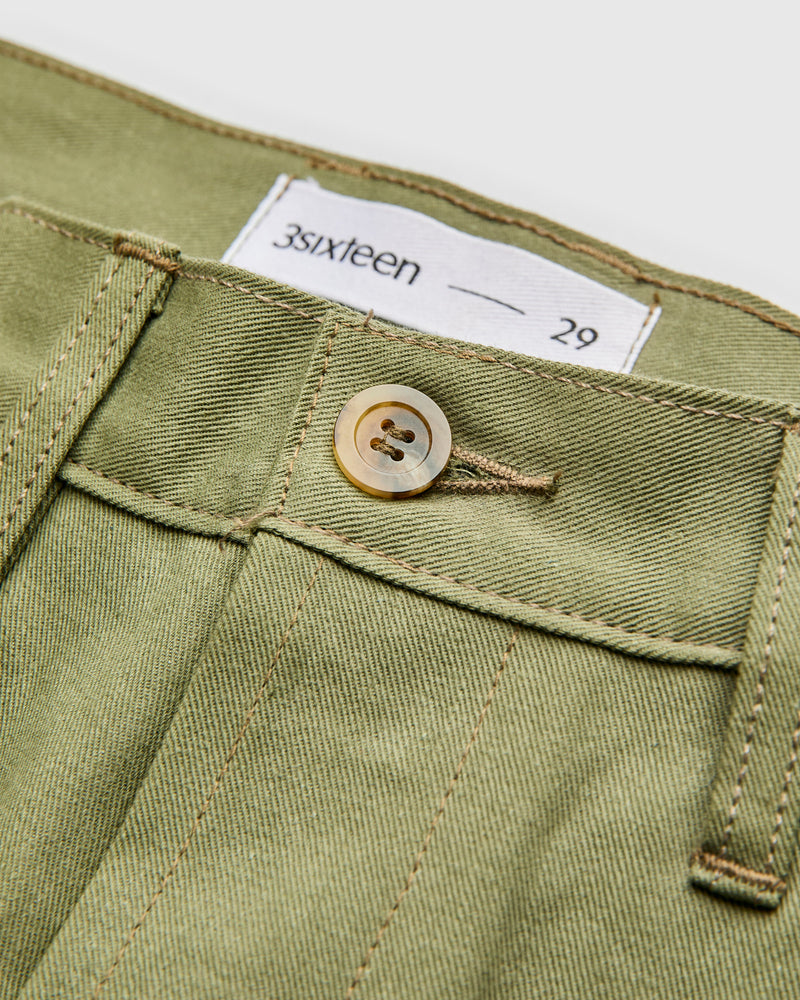 CH-55x 12oz Selvedge Chino in Olive