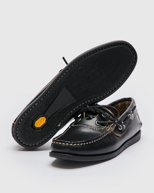 Trooper Moc Loafer in Black Horween Chromexcel