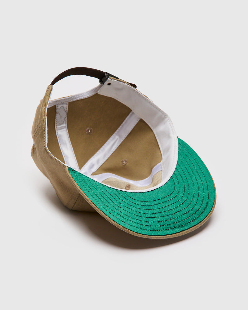 Blue Owl Baseball Cap in Beige