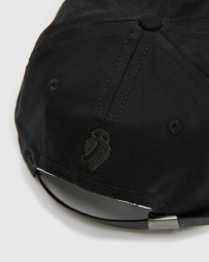 Blue Owl Baseball Cap in Black