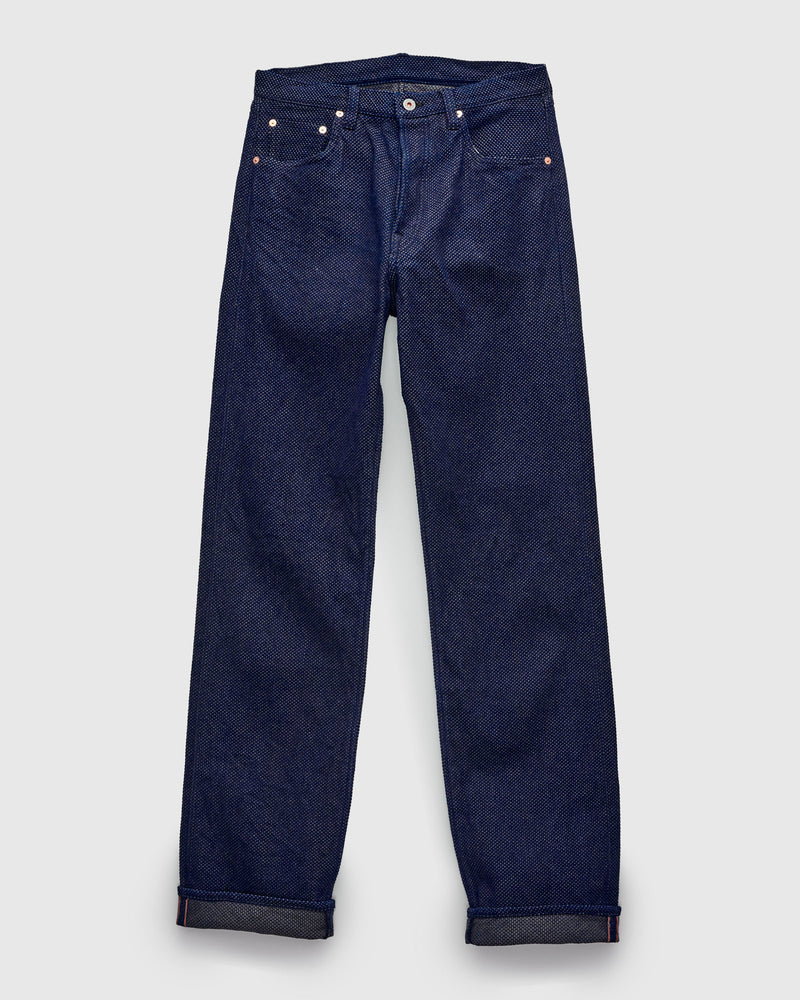 14.5oz Double-Yarn Sashiko Selvedge Jeans - Heritage Straight Fit