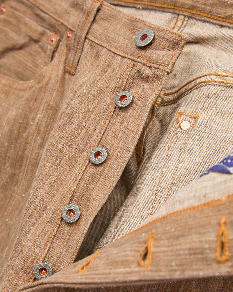 "Persimmon" 13oz Natural Dye Selvedge Denim - Regular Straight Fit