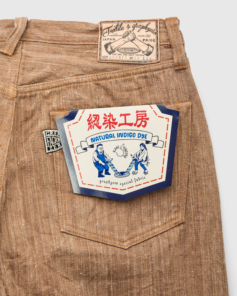 "Persimmon" 13oz Natural Dye Selvedge Denim - Regular Straight Fit