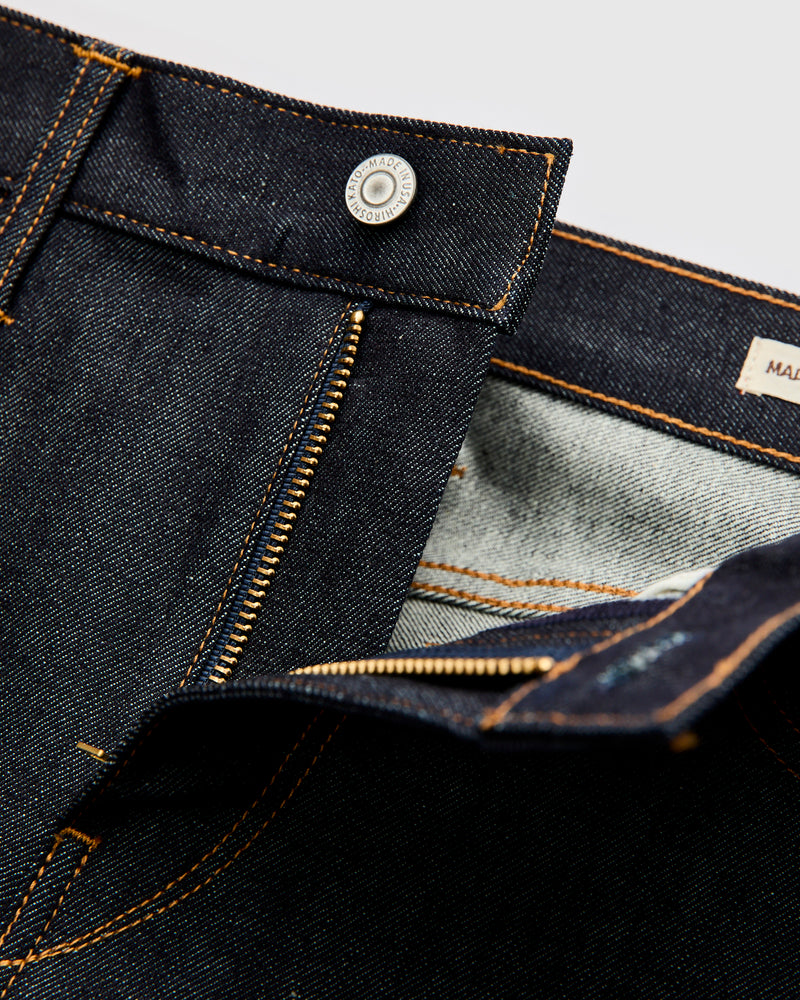 14oz Indigo Stretch Selvedge Denim - Hammer Straight