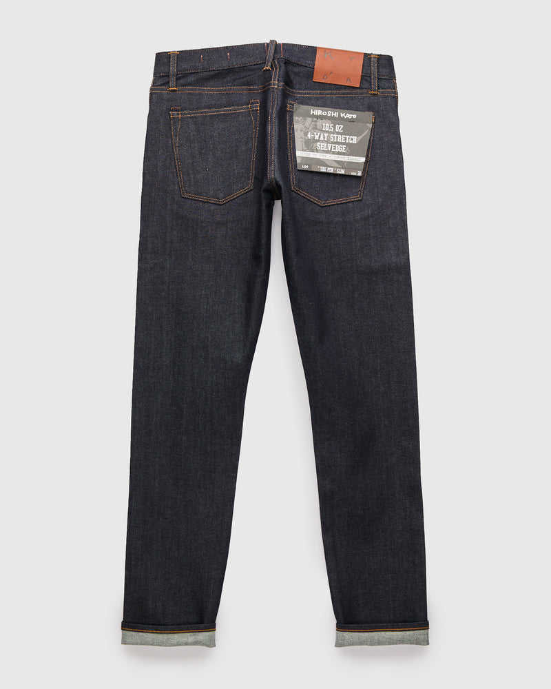 10.5oz Indigo Stretch Selvedge Denim - Pen Slim
