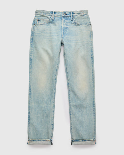 "Huey" 12.5oz Washed Indigo Selvedge Denim - Hammer Straight