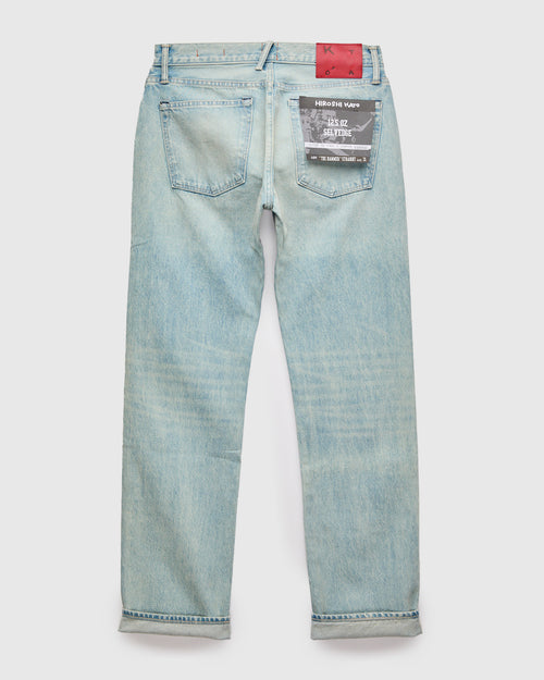 "Huey" 12.5oz Washed Indigo Selvedge Denim - Hammer Straight