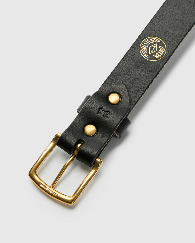 Essential Belt in Black Brass