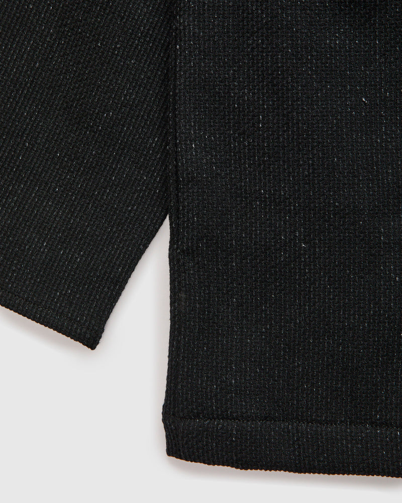 11oz Sashiko Haori Coat in Black