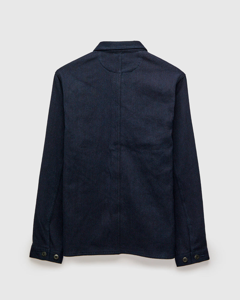 11oz Sashiko Coverall Jacket in Indigo