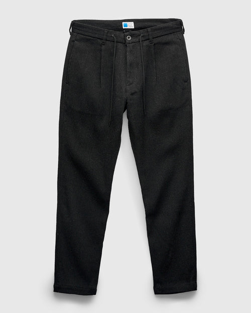 11oz Sashiko Easy Tapered Pants in Black