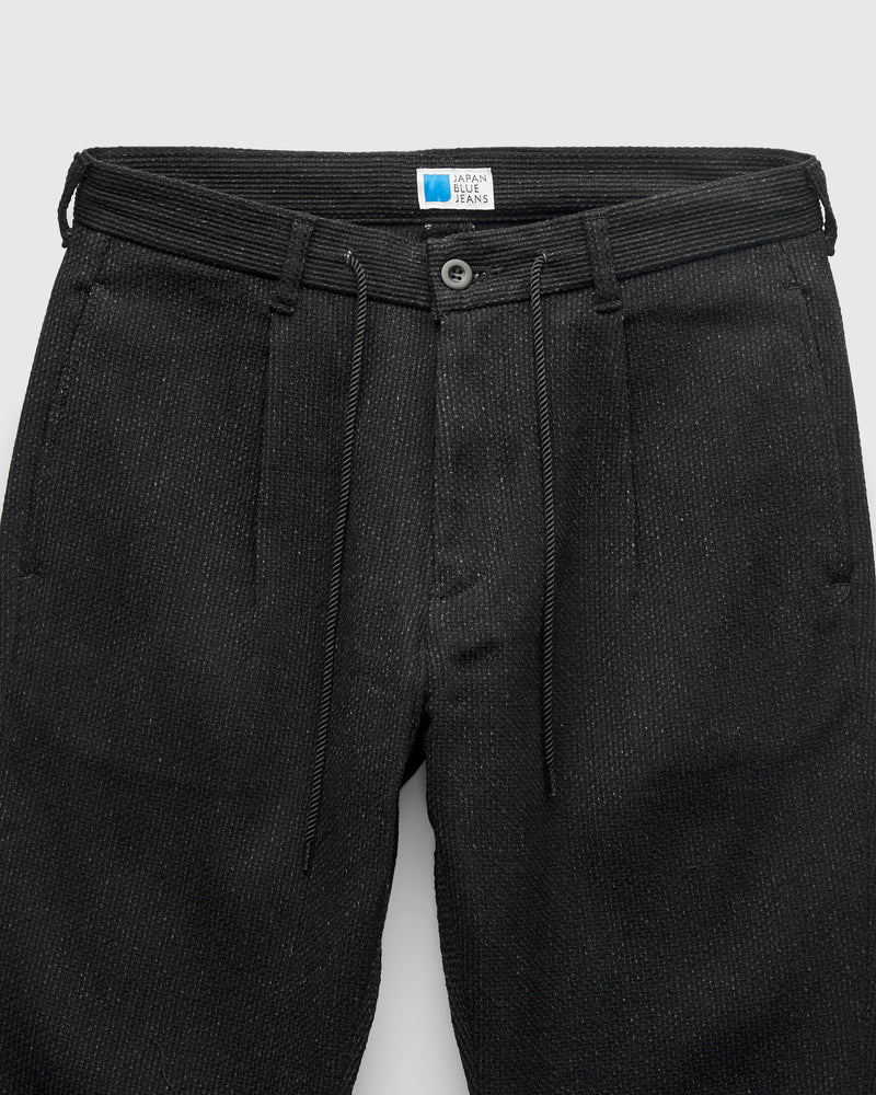11oz Sashiko Easy Tapered Pants in Black
