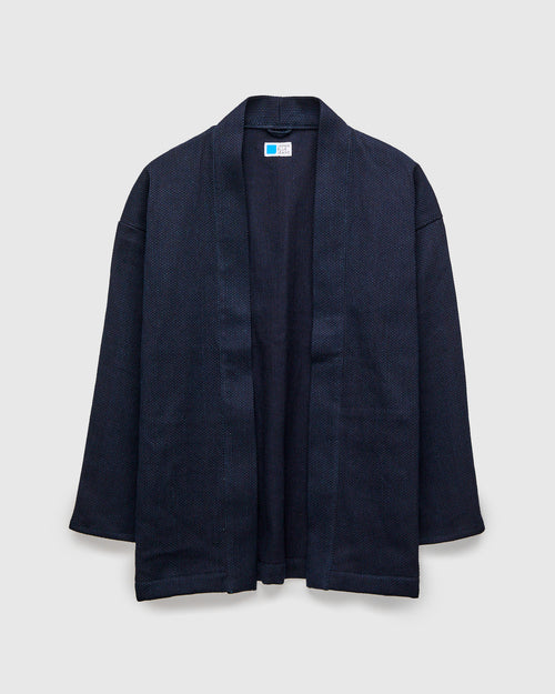 11oz Sashiko Haori Coat in Indigo