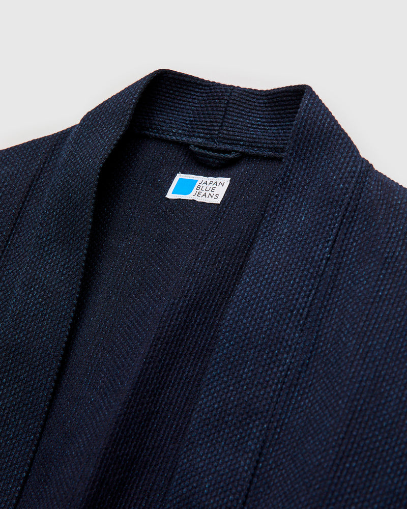 11oz Sashiko Haori Coat in Indigo
