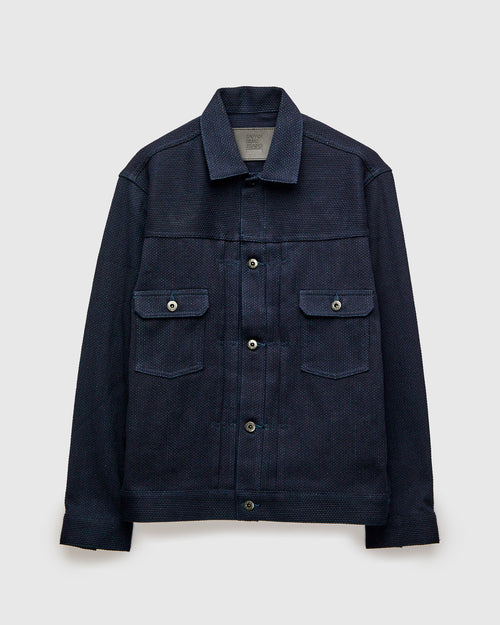 11oz Sashiko Type 2 Jacket in Indigo