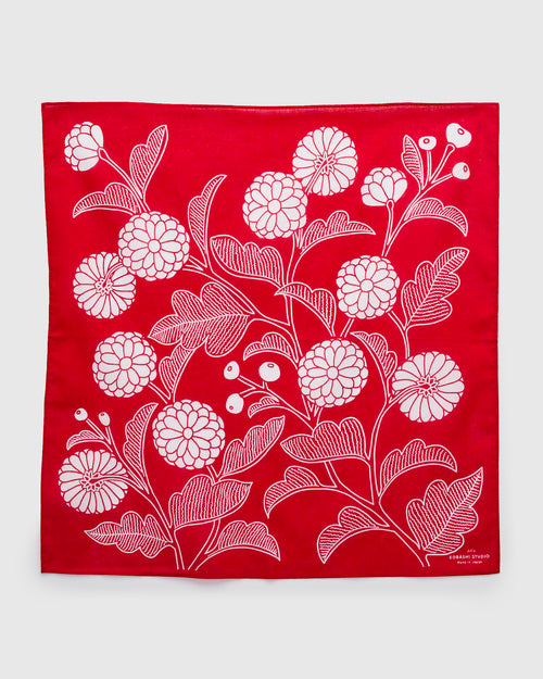 Chrysanthemum Bandana in Red
