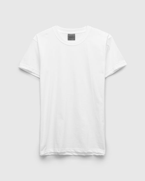Circular-Knit T-Shirt in White