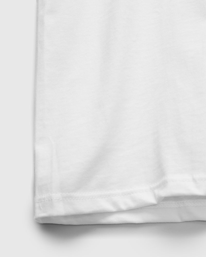 Circular-Knit T-Shirt in White