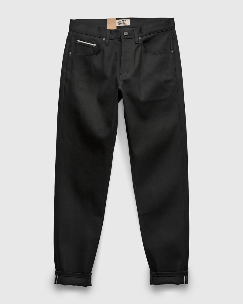 "Black Cobra Stretch" 12oz Selvedge Denim - Easy Guy Fit