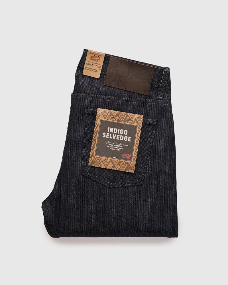 "Indigo Selvedge" 13oz Selvedge Denim - Weird Guy Fit