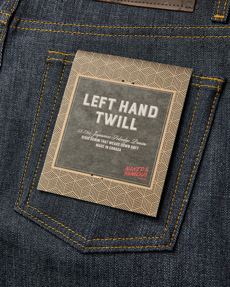 "Left Hand Twill" 13.75oz Selvedge Denim - Weird Guy Fit