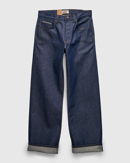 "Natural Indigo Selvedge" 12.5oz Selvedge Denim - Strong Guy Fit