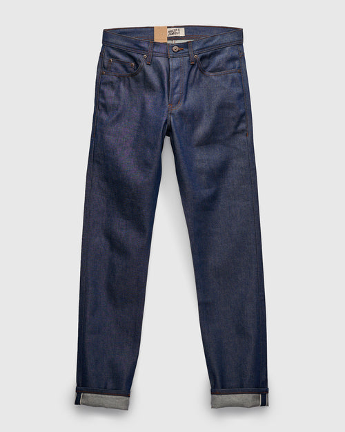 "Natural Indigo Selvedge" 12.5oz Selvedge Denim - Weird Guy Fit