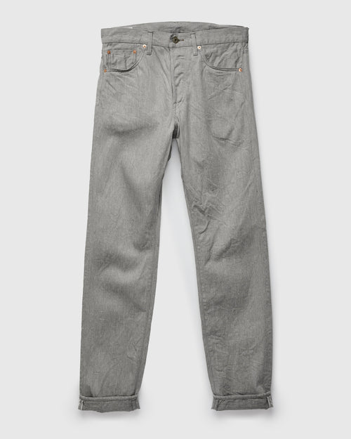 246-Moku "Heather Grey" 11oz Selvedge Denim - Clean Straight Fit