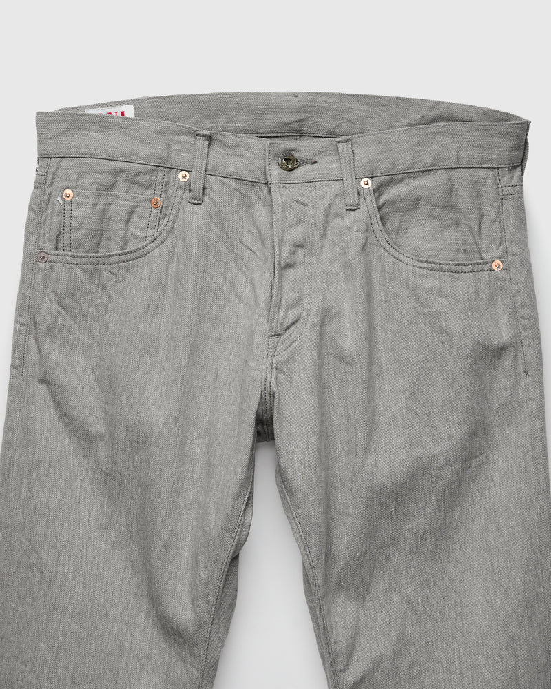 622-Moku "Heather Grey" 11oz Selvedge Denim - Relaxed Tapered Fit