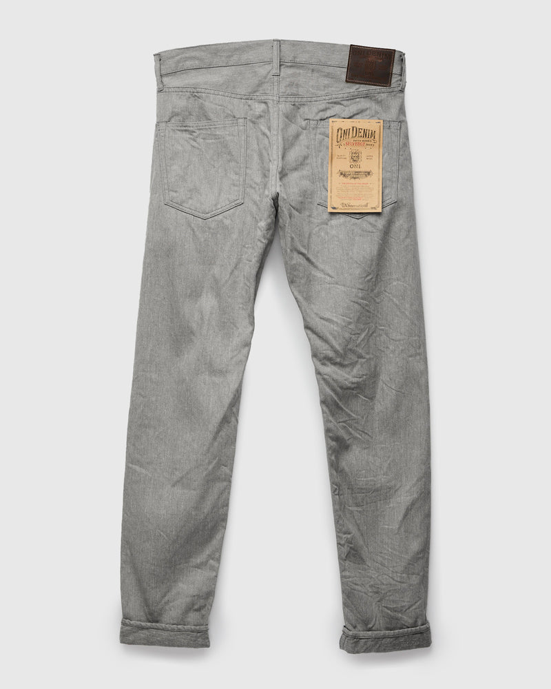 622-Moku "Heather Grey" 11oz Selvedge Denim - Relaxed Tapered Fit