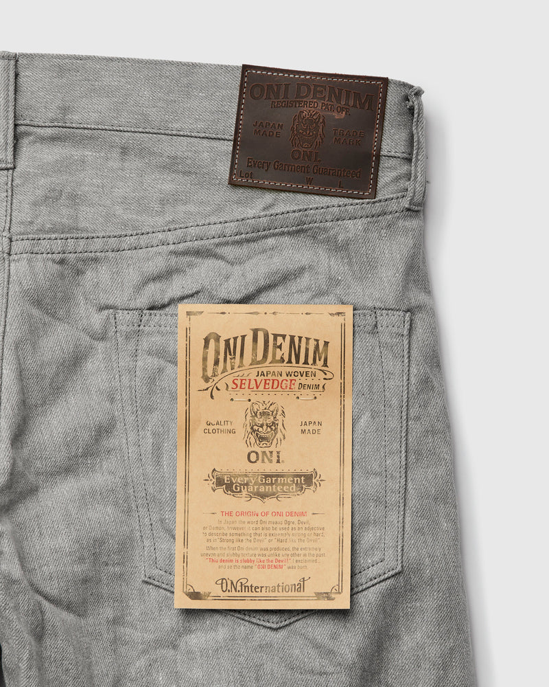 622-Moku "Heather Grey" 11oz Selvedge Denim - Relaxed Tapered Fit