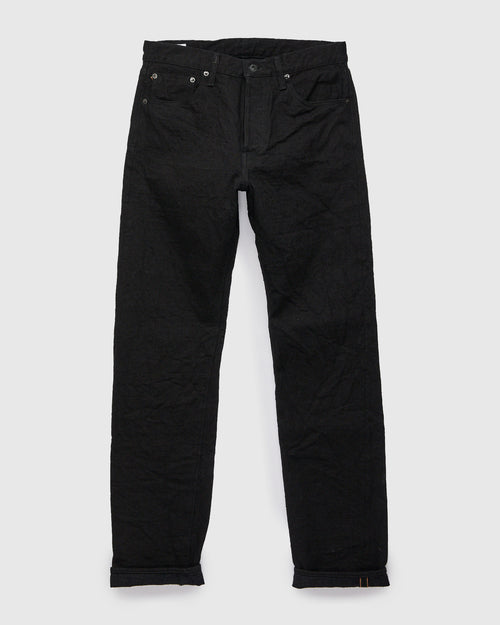 246CCD-BKBK "Crushed Concrete Black" 15oz Selvedge Denim - Clean Straight Fit