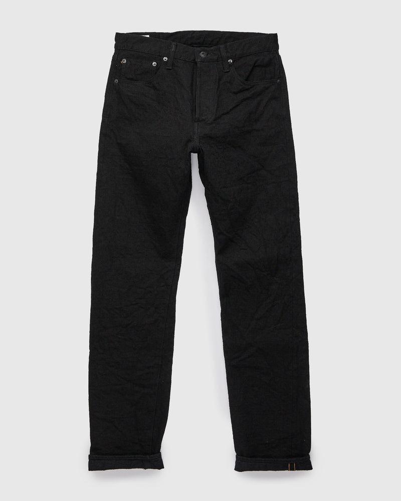 246CCD-BKBK "Crushed Concrete Black" 15oz Selvedge Denim - Clean Straight Fit