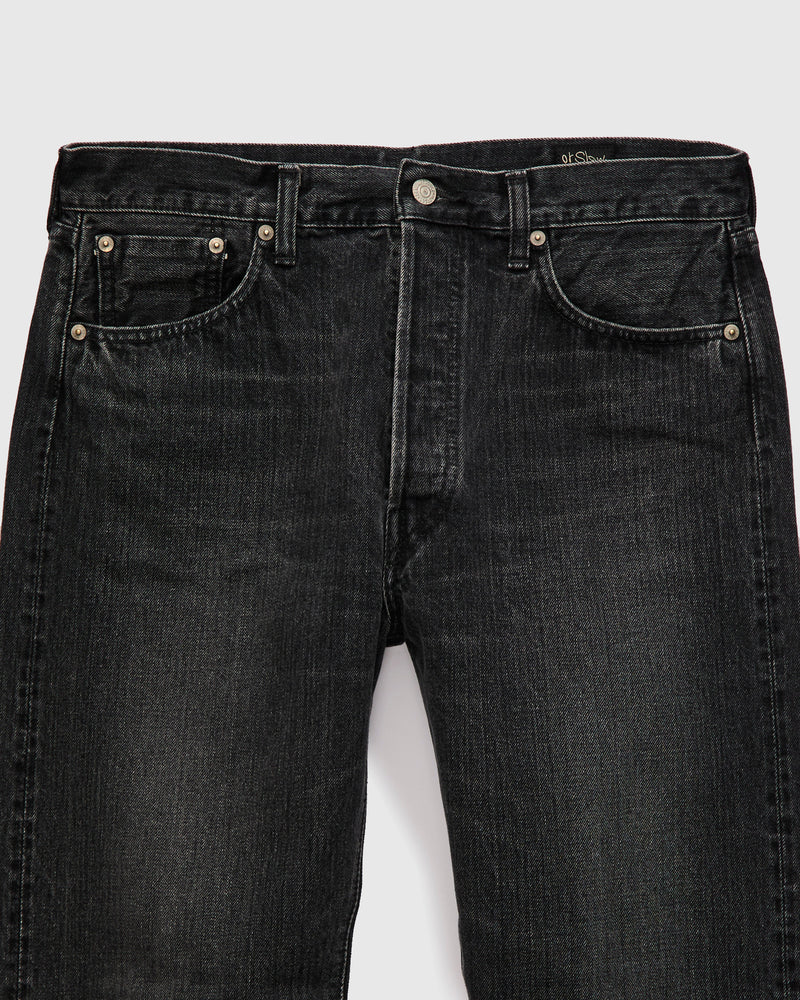 105 "Black Stone Wash" 13.5oz Selvedge Denim - Standard Fit