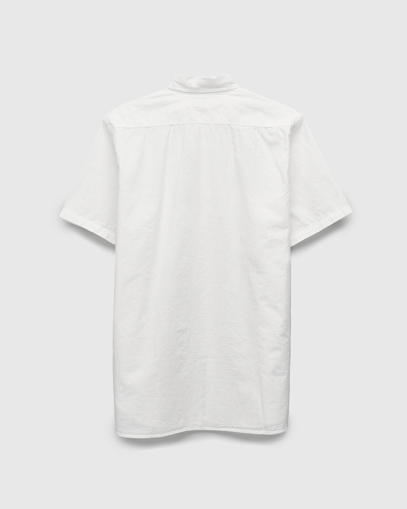 Vintage Fit SS Chambray Work Shirt in White