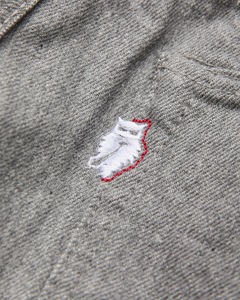 "Moonrock" 14oz Rinsed Heather Grey Selvedge Denim - Relaxed Tapered Fit