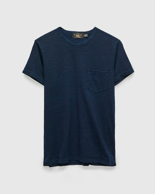 Slub Jersey Pocket T-Shirt in Indigo