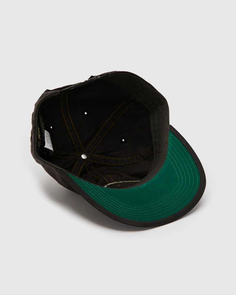 Twill Baseball Cap in Black
