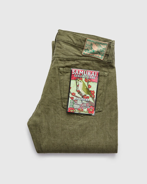 S0170GNX "Uguisu" 17oz Selvedge Denim - Straight Tapered Fit