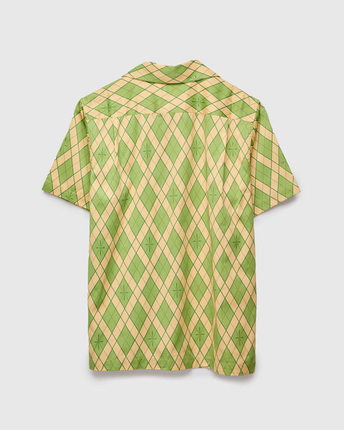 "Narahira" Short Sleeve Shirt in Green