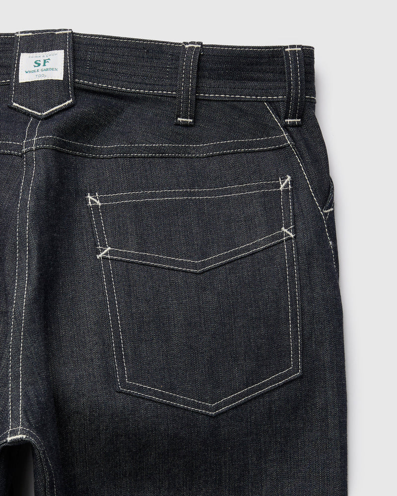 10oz Selvedge Denim Weed Digger Pants in Indigo