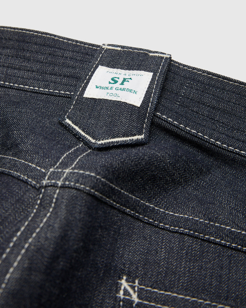 10oz Selvedge Denim Weed Digger Pants in Indigo