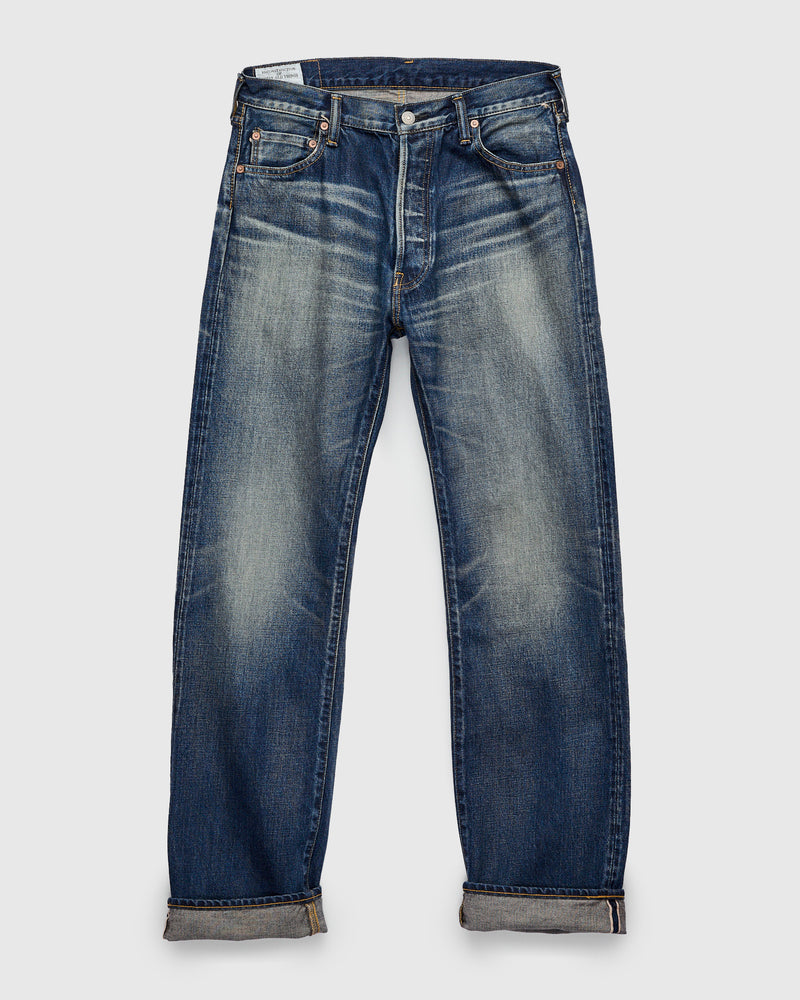 D1890US 13oz Washed Indigo Selvedge Denim - Loose Straight Fit