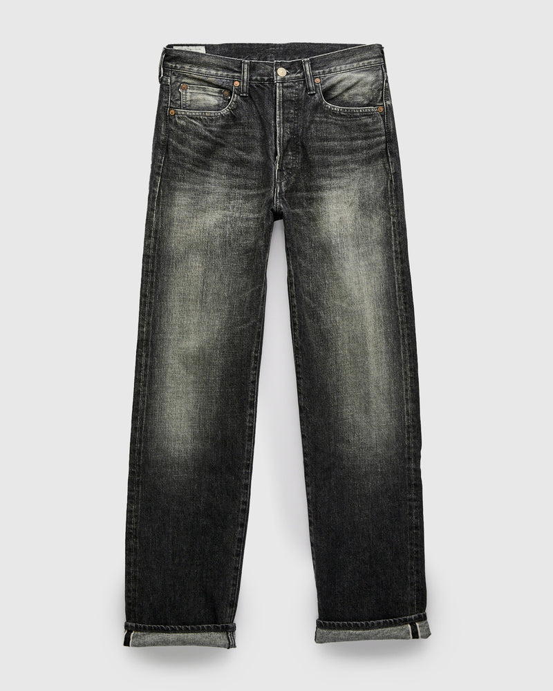 D1891UBS 13oz Washed Black Selvedge Denim - Regular Straight Fit