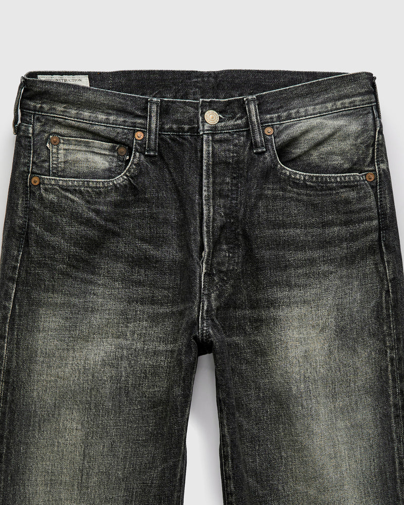 D1891UBS 13oz Washed Black Selvedge Denim - Regular Straight Fit