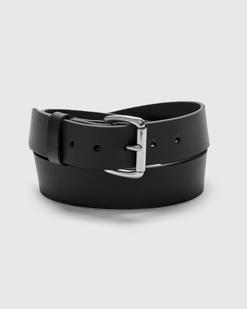 "Standard" 11oz Leather Belt in Black