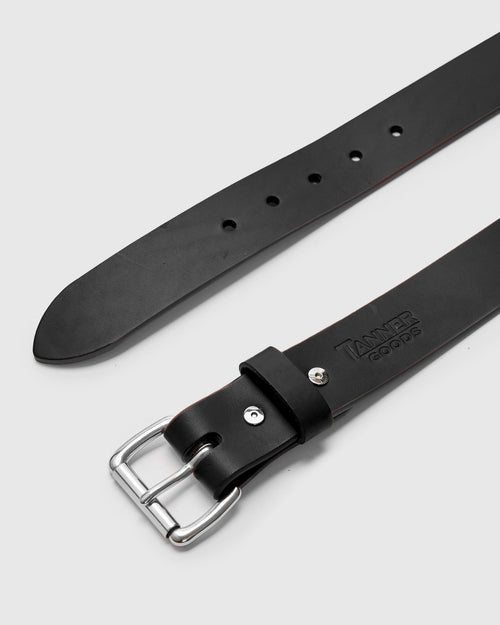 "Standard" 11oz Leather Belt in Black