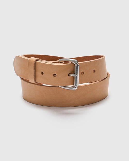 "Standard" 11oz Leather Belt in Natural